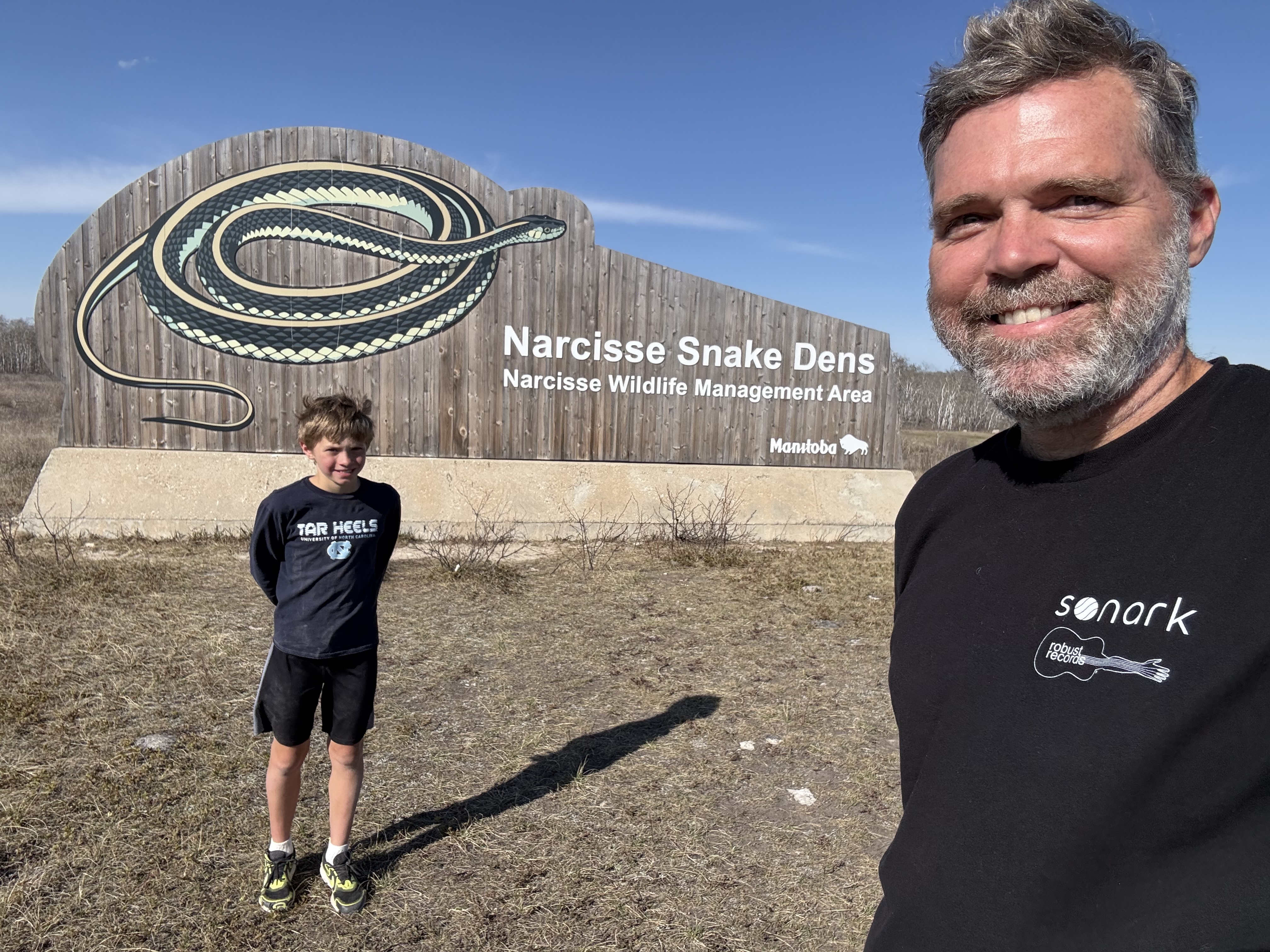 Entrance to the Narcisse Snake Dens in Manitoba