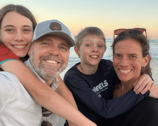 At the Beach in Melbourne (FL, not Australia) as we drove South to the Keys